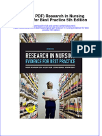 Original PDF Research in Nursing Evidence For Best Practice 5th Edition PDF