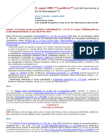 ORDONANŢĂ Nr. 137 - 2000 PRIVIND - COMBAT. TUTUROR FORMELOR DE DISCRIMINARE - NOIE.2023