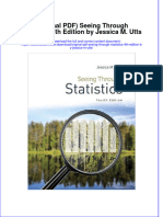 Original PDF Seeing Through Statistics 4th Edition by Jessica M Utts PDF