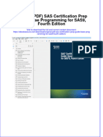 Original PDF Sas Certification Prep Guide Base Programming For Sas9 Fourth Edition PDF