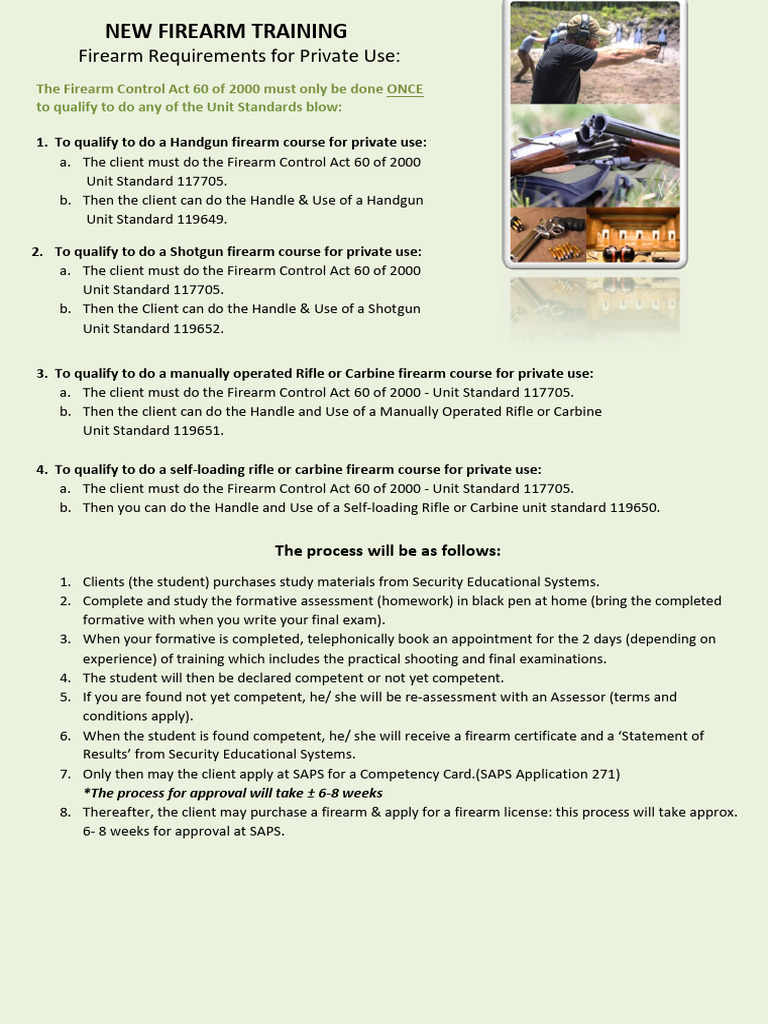 Firearm Training and Competency Process | PDF | Firearms | Shotgun