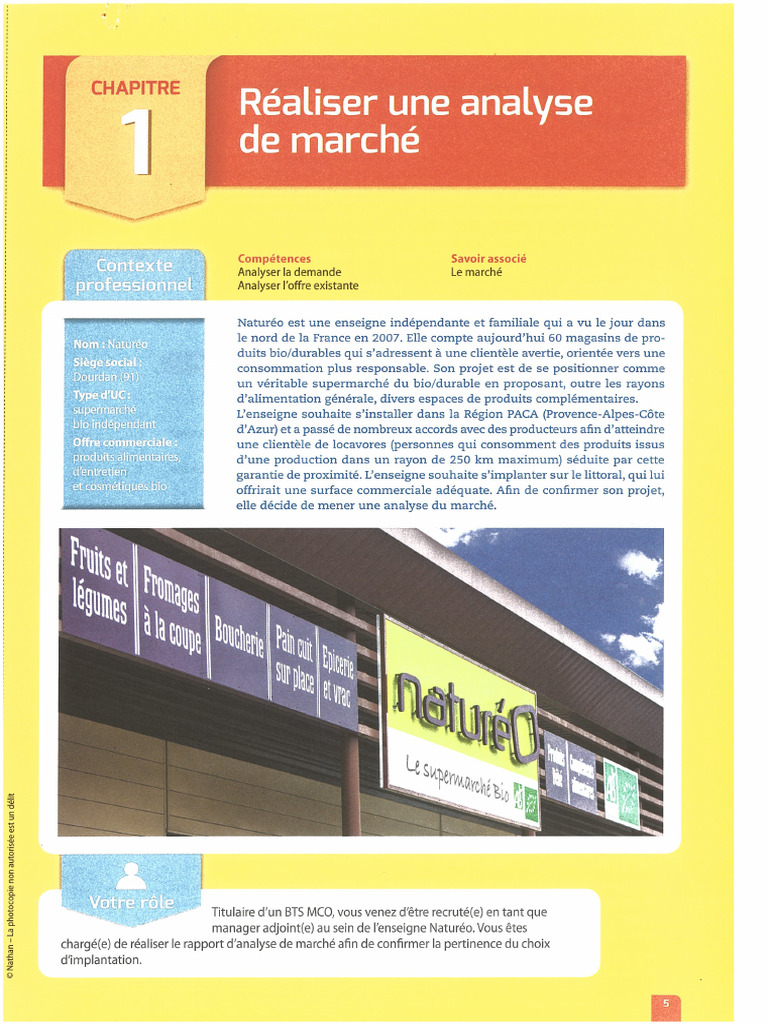 ADOC - Chap1 - Réaliser Une Analyse de Marché | PDF