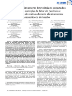 Utilização de Inversores Fotovoltaicos Conectados À Rede para Correção de Fator de Potência e Fornecimento de Reativo Durante Afundamentos Momentâneos de Tensão