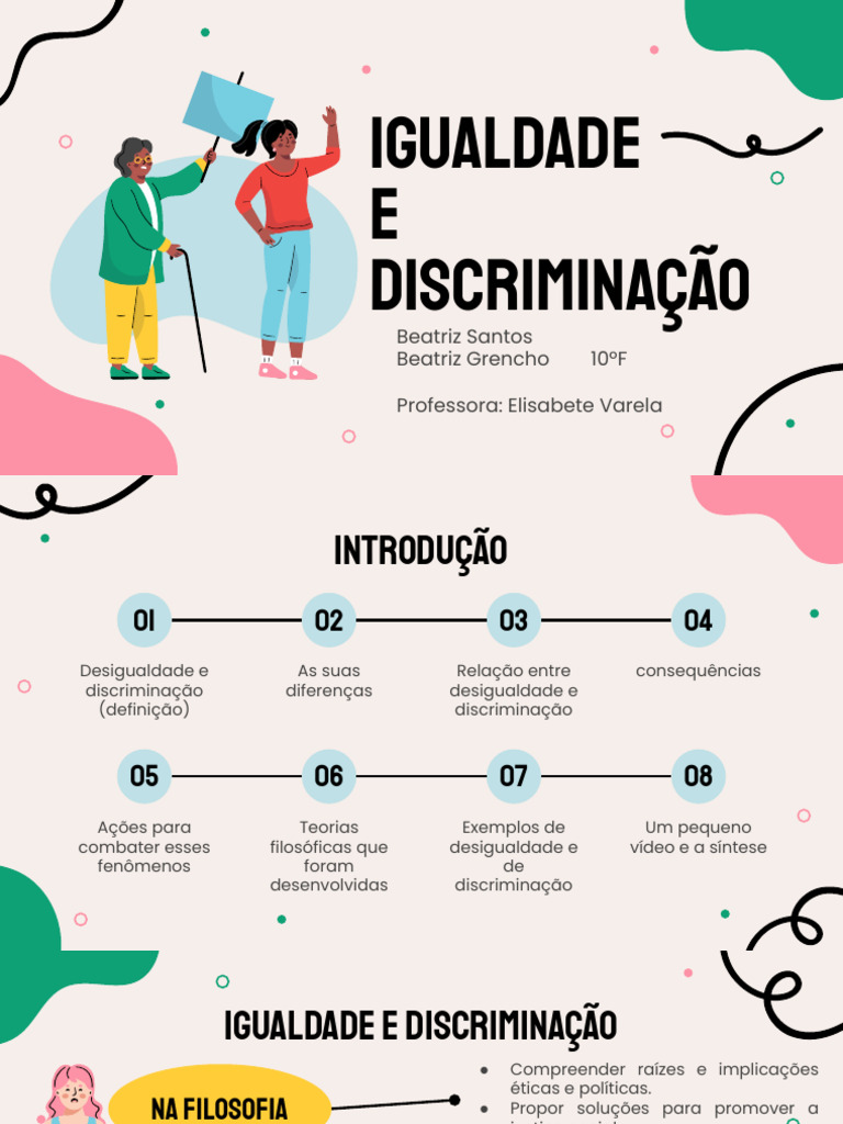Igualdade e Discriminação | PDF | Desigualdade social | Discriminação e ...