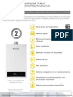 Instantáneo Modulante: Calentador de Paso