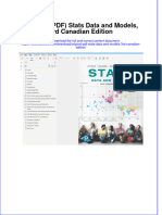 Original PDF Stats Data and Models 3rd Canadian Edition PDF