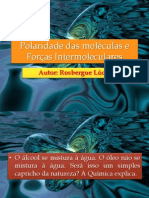 Forças Intermoleculares Explicam a Polaridade de Moléculas