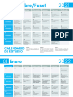 Diciembre/Fase1: Calendario de Estudio