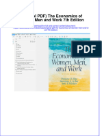 Download Original PDF the Economics of Women Men and Work 7th Edition pdf