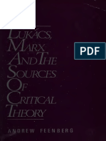 Lukacs, Marx, and The Sources of Critical Theory (Feenberg, Andrew)