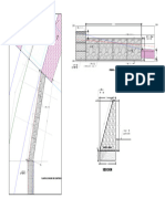 Planta, Perfil y Seccion de Muro