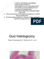 Quiz Histologiczny