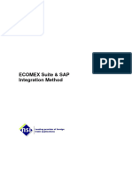 ECOMEX Suite - Method of Integration To SAP - v13