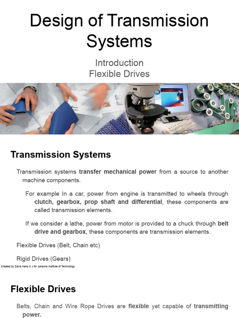 1 Introduction To Flexible Drives Belts Pdf Belt Mechanical