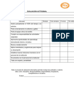 Evaluación Actitudinal