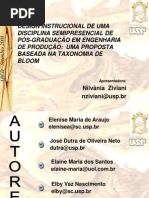 Designer Instrucional Baseado Em Taxonomia de Bloom