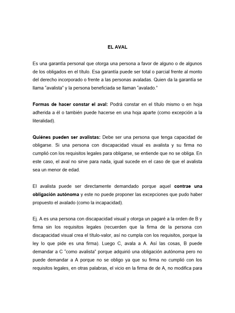 Guía Completa sobre el Aval | PDF | Justicia | Crimen y violencia