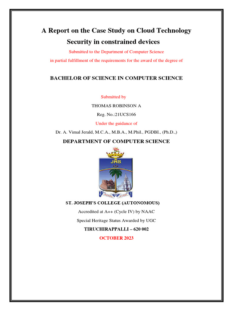 Thomas Case Studyreport Pdf Security Computer Security