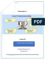 Unidad III. Factorización de Polinomios. Matemática I