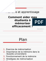 Memorisation Cours