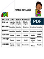 Horario de Clases