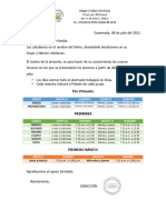 Nuevo Horario - Clases Presenciales