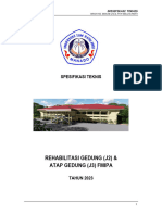 SPEKTEK REHABILITASI GEDUNG J2 Atap J3 FMIPA