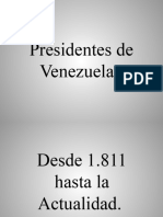 Presidentes de Venezuela Listo