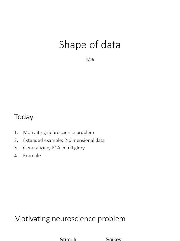 Pca Slides Tuesday Pdf Principal Component Analysis Statistics