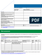 Risk Assessment and Policy Template