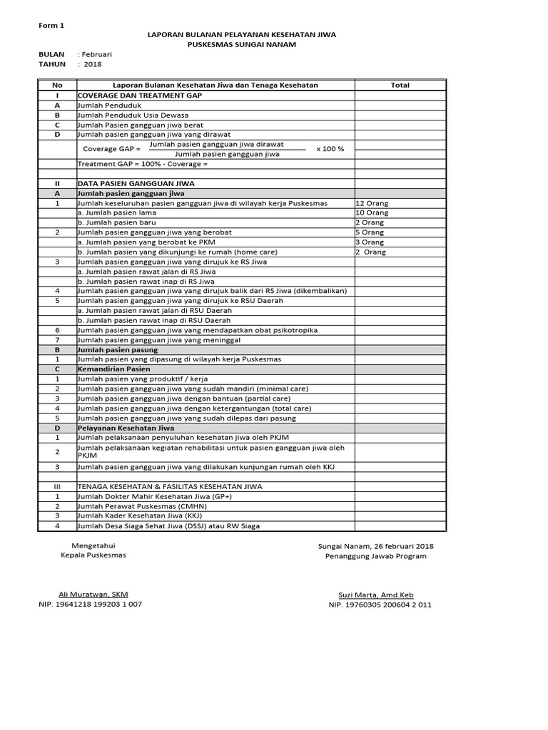 Form Lap Jiwa | PDF