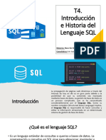 T4. Introducción e Historia Del Lenguaje SQL PDF