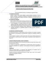 3.1. - Especificaciones Tecnicas Estructuras