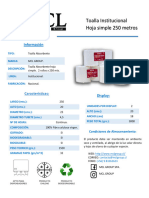 Ficha Técnica Toalla MCL