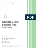 Wellness Center Business Plan Example