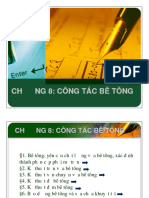 Chương 8. Công Tác Bê Tông