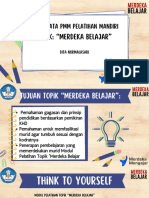 Aksi Nyata PMM Pelatihan Mandiri: Topik: "Merdeka Belajar"