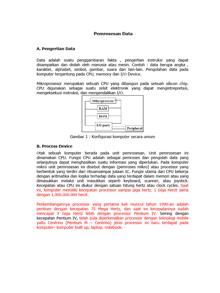 Pemrosesan Data | PDF | Komputer | Teknologi & Rekayasa