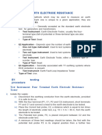 Earth Electrode Resistance