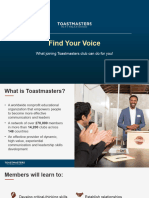 730c Introduction To Toastmasters Open House Slide Presentation
