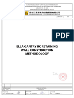 Ella Gantry RC Retaining Wall Construction Methodology