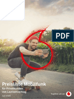 Preisliste Mobilfunk: 100 Infodok