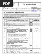 CL-NG-6460-002-085 Checklist For Relay & Control Panel Scheme Check and Function Test Rev01-1