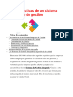 2 Características de Un Sistema Integrado de Gestión