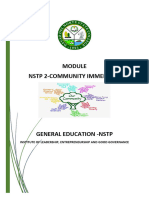 NSTP2 Module COMMUNITY IMMERSION MODULE fINAL