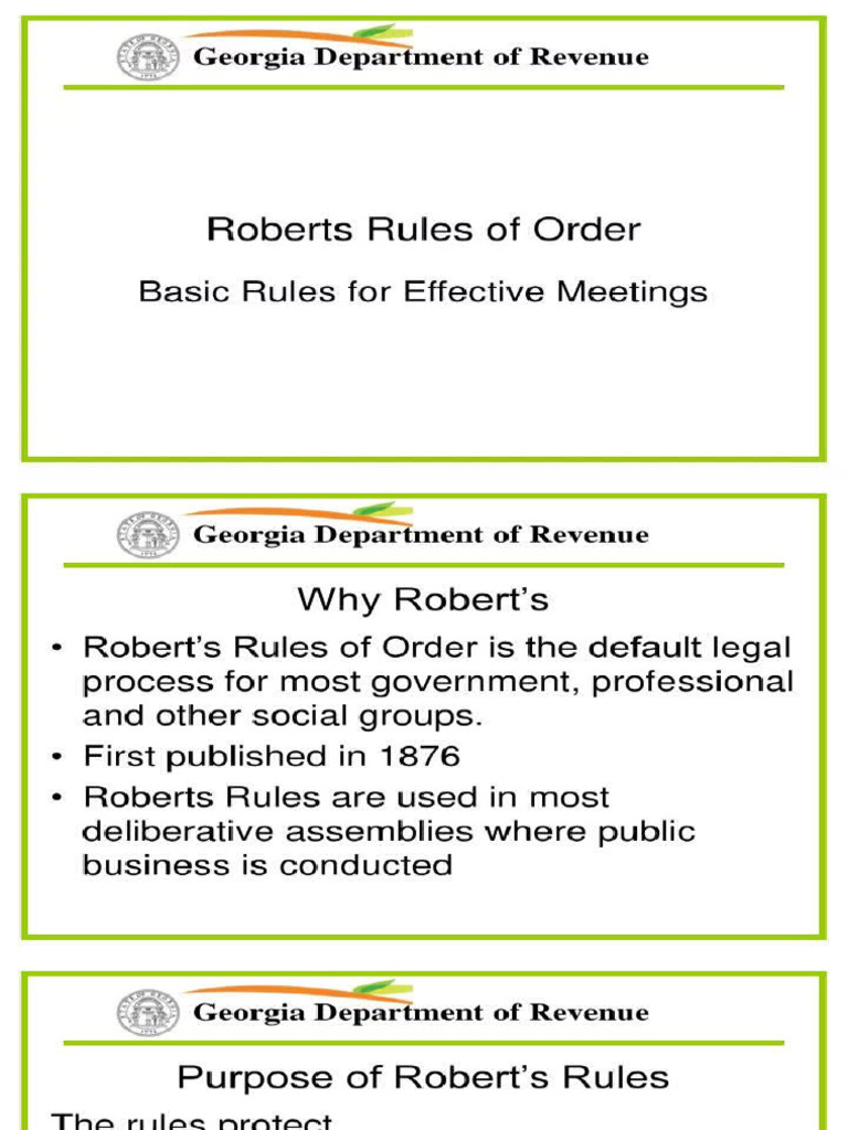 Basic Parliamentary Procedure Pdf