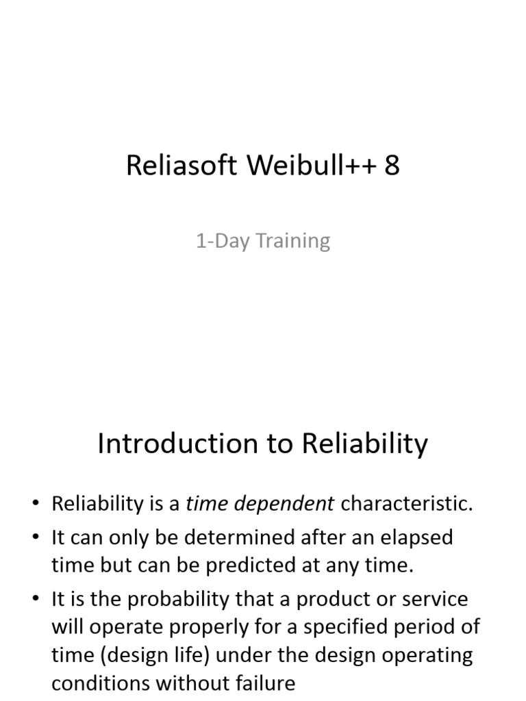 D02 D03 Reliasoft Weibull 8 Pdf Confidence Interval Reliability