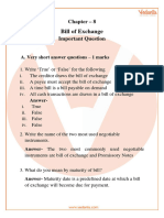Important Questions For CBSE Class 11 Accountancy Chapter 8 - Bill of Exchange