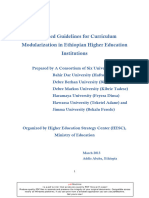A Revised Guideline For Curriculum Modularization in EHIs March 2013.