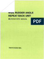 Type He Wide Rudder Angle Repeat Back Unit Operator's Manual